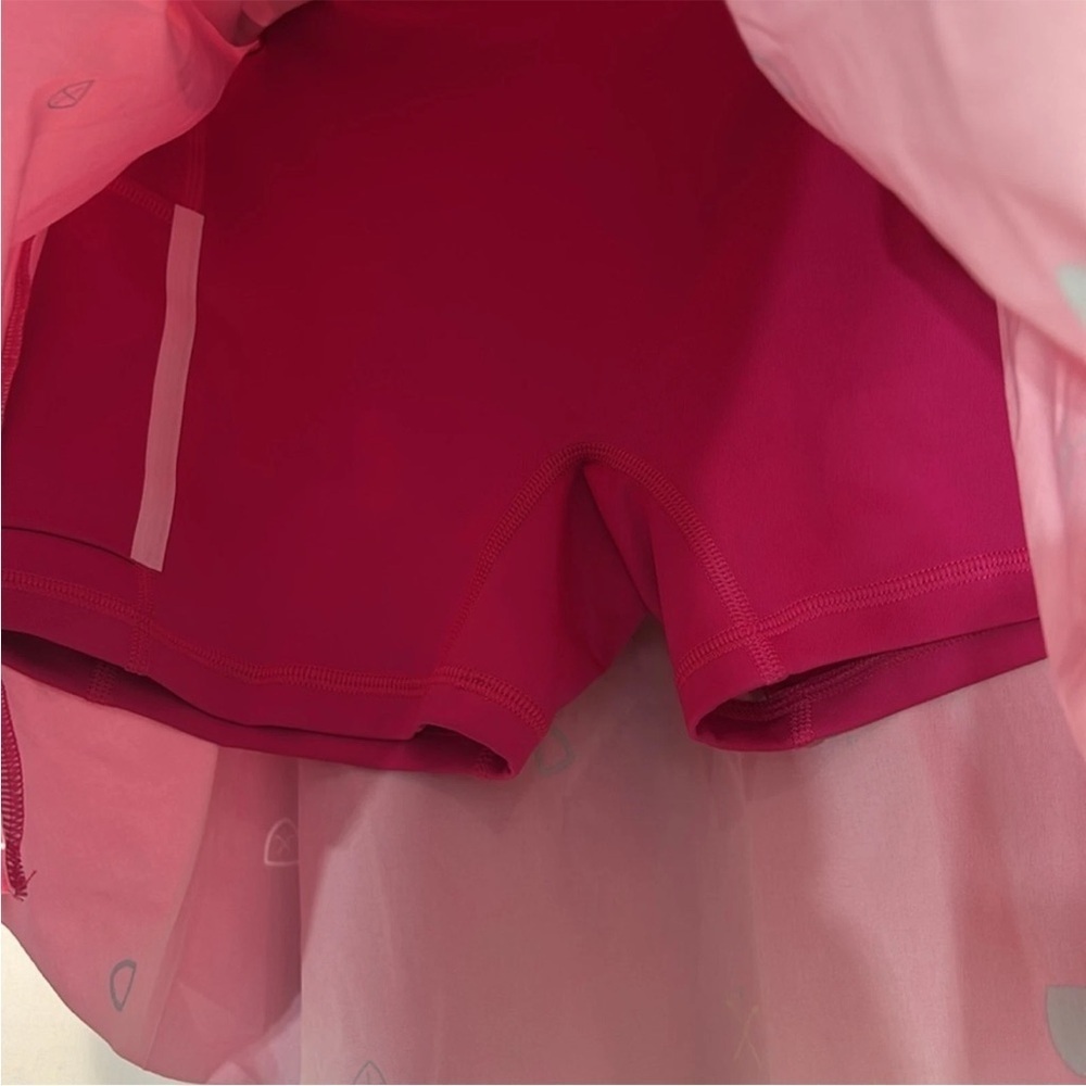 Nike Tennis gold Pink print short Skirt Athletic new with tags small - Picture 3 of 6